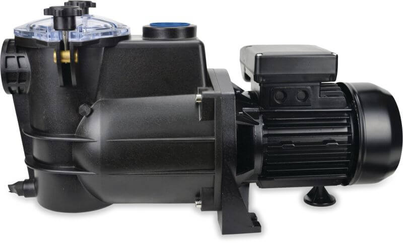 PSH Schwimmbadpumpe Polypropylen 1 1/2" Innengewinde 1,9A 0.75 kW 400VAC Schwarz Typ Mini 100T
