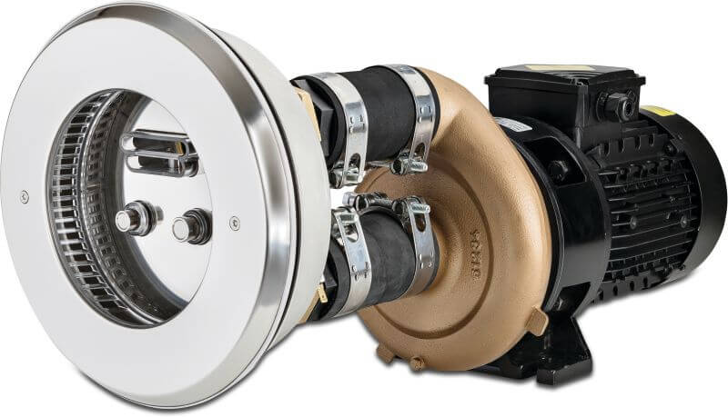 Gegenstromanlagenpumpe 2" 8.0 - 4.6A 2.2 kW 400VAC Typ Jet Swim Motion Classic