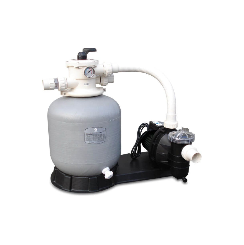 Flotide Filtersatz PE/Polyester glasfaserverstärkt 50 mm / 1 1/2" Metrisch/Imperial Klebemuffe 2,5bar 230VAC Grau type FSF500