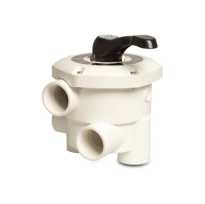 Praher Mehrwegeventile ABS 2" Innengewinde Weiß type 6-Wegeventil, unverrohrt