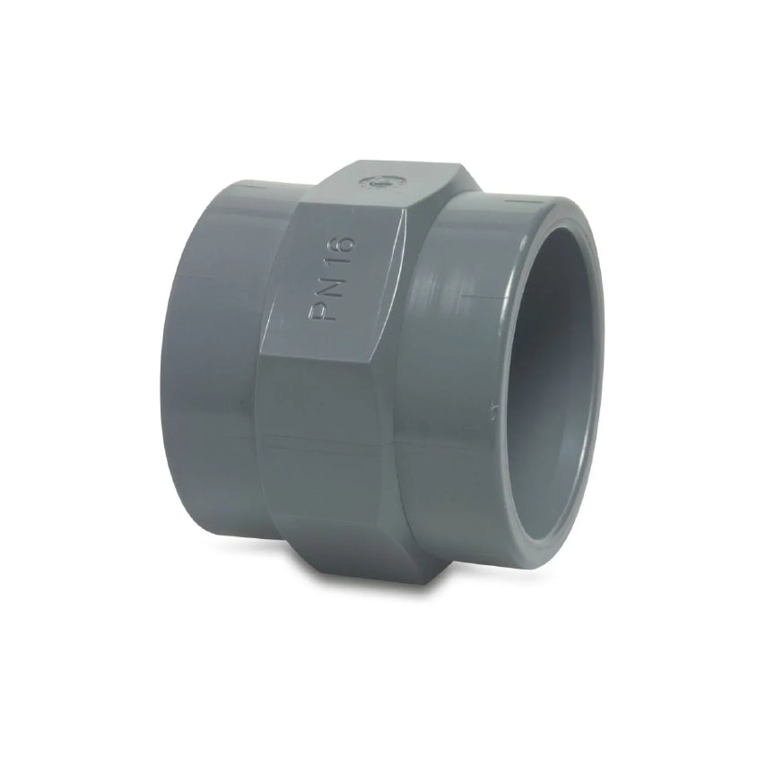 Profec Gewindemuffe PVC-U 16 mm x 3/8" Klebemuffe x Innengewinde 10bar Grau