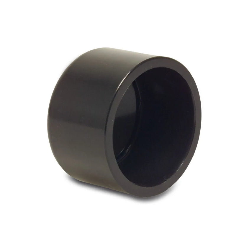 Kappe PVC-U 50 mm Klebemuffe 16bar Schwarz