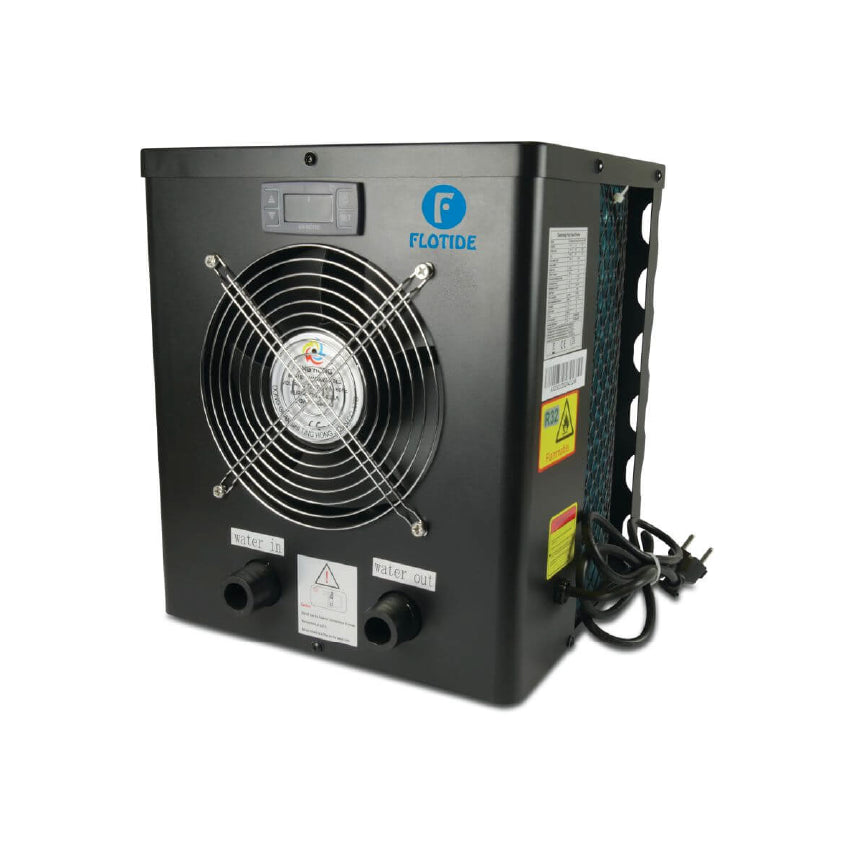 Flotide Wärmepumpe Stahl 32 mm Schlauchtülle 230VAC Schwarz