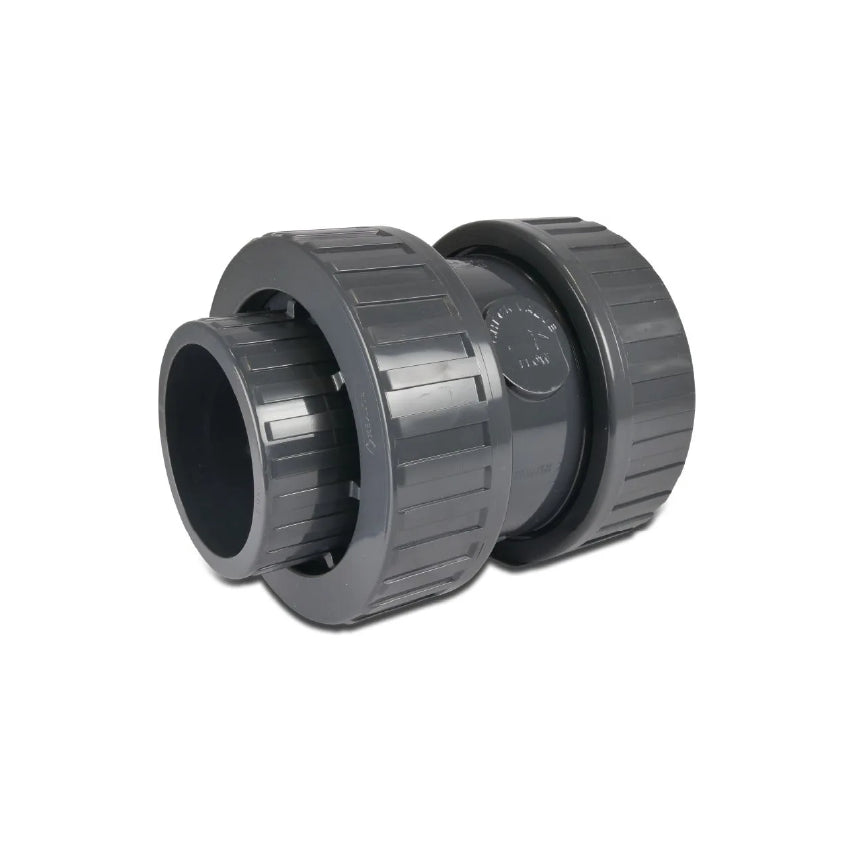 Profec Kegelrückschlagventil PVC-U 16 mm Klebemuffe 16bar Grau type 5000