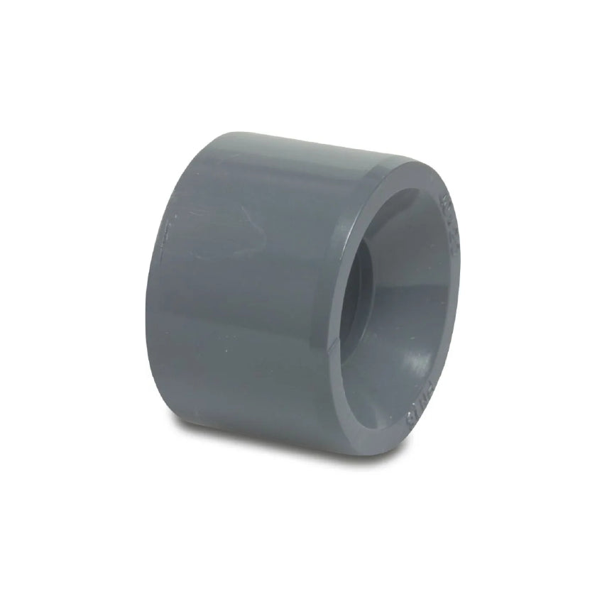 Reduzierstück PVC-U 25 mm x 20 mm Klebestutzen x Klebemuffe 16bar Grau