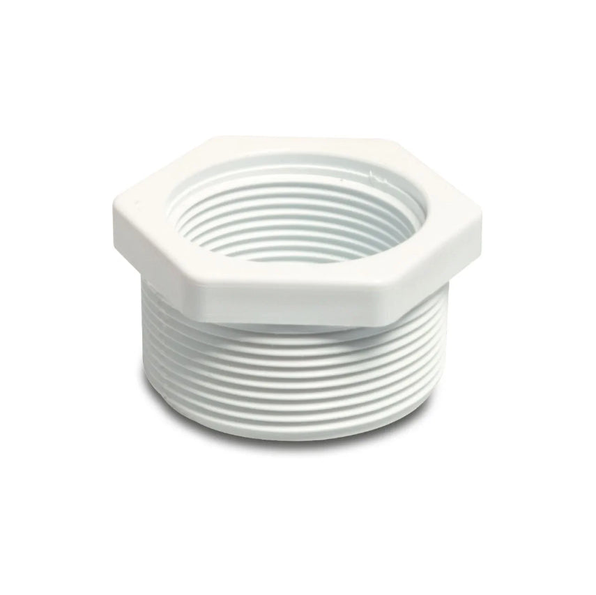 Profec Reduzierstück PVC-U 2" x 1 1/2" Außengewinde x Innengewinde 10bar Weiß