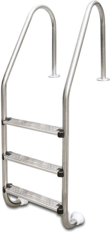 Flotide Tiefenbeckenleiter Edelstahl 316 Typ breites Modell