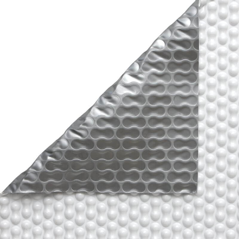 Poolabdeckung GeoBubble RaeGuard Weiß/Silber Typ 400 micron